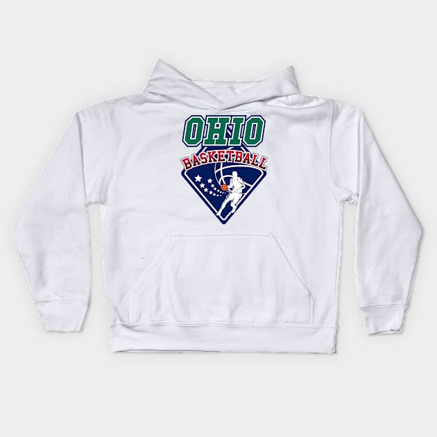 Ohio Basketball | Streeatball Art Kids Hoodie by VISUALUV